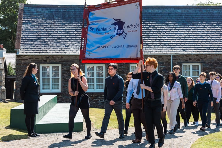 Representatives from St Ninian's High School