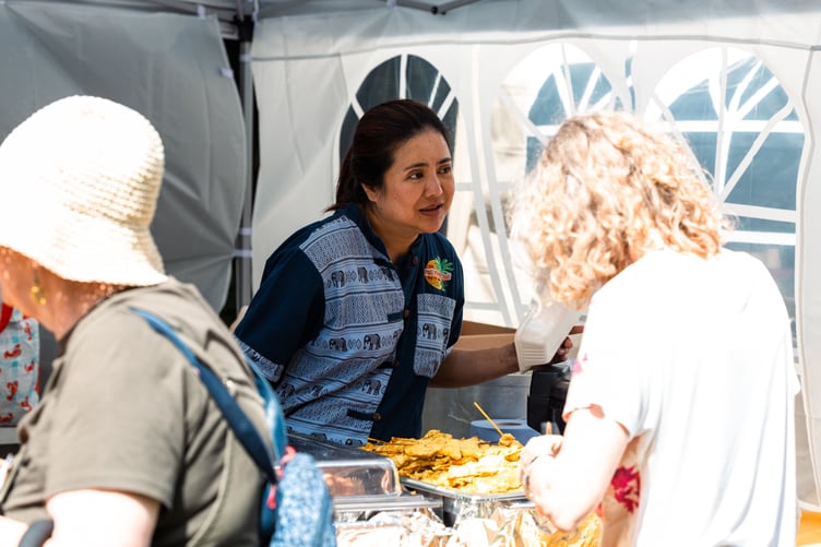 A variety of multi-cultural food vendors were present