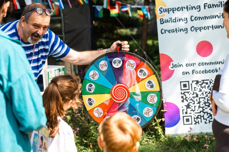 A spin the wheel competition