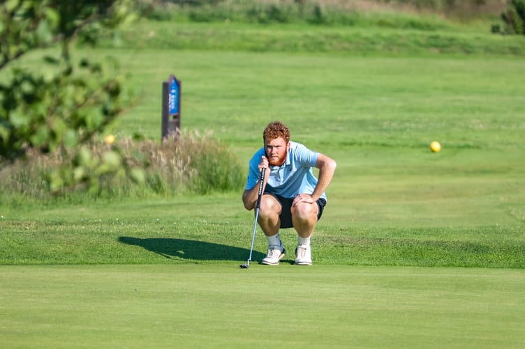 Rowany's Sam Crawford dominated PJ Vermeulen in their knockout clash on his home course on Tuesday, running out a 5 and 4 winner (Photo: Ron Strathdee)