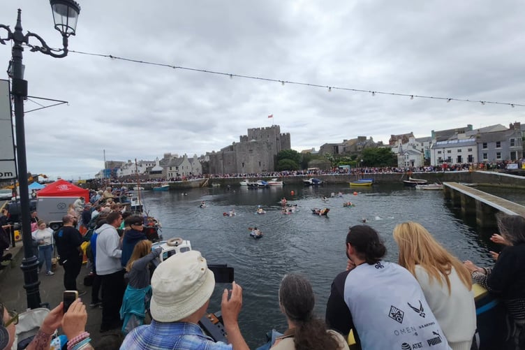 The races for the day kicked off in the afternoon