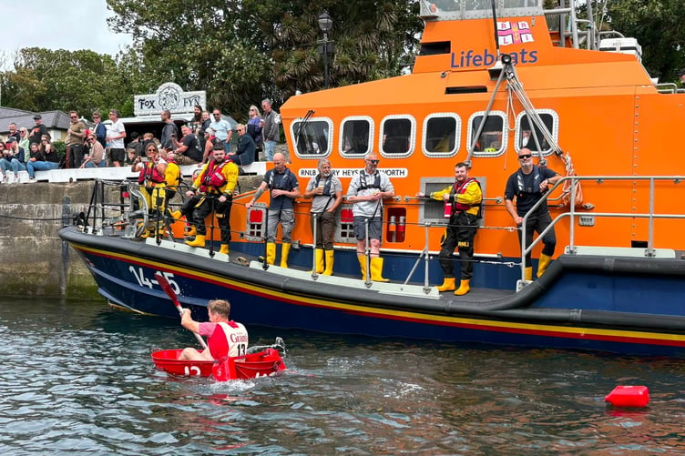 Port St Mary Lifeboats provided safety cover at the event