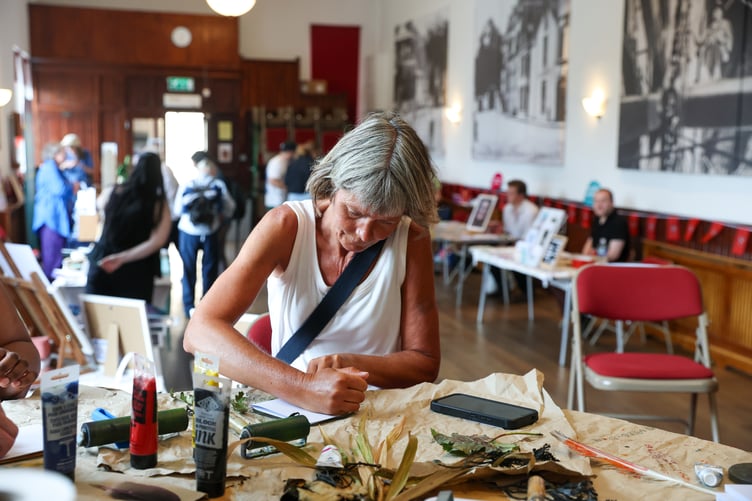Crafting workshsops in Laxey Working men's Institute
