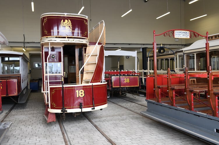 Double-decker No. 18, the world's oldest tramcar still in regular service