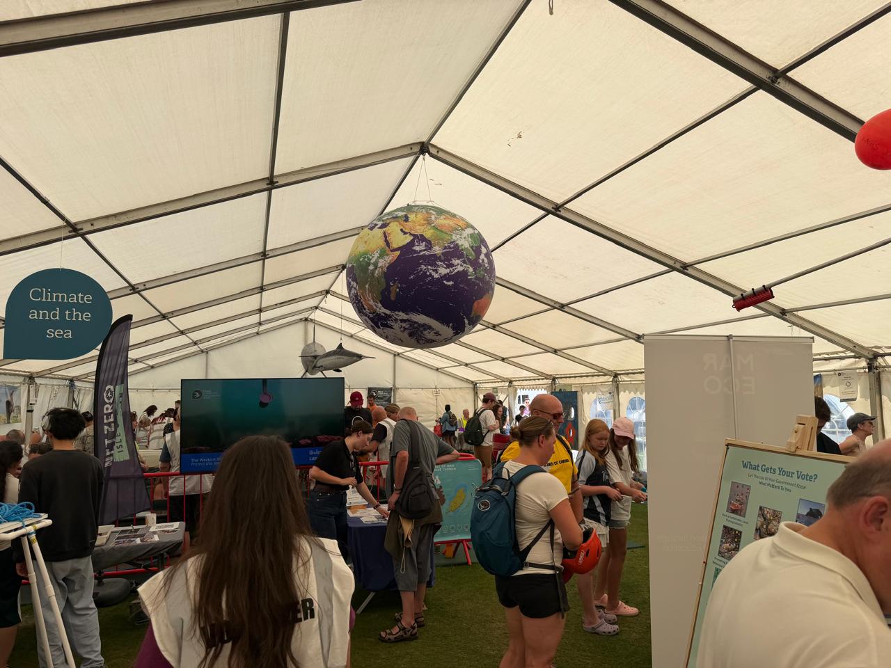 The hot weather didn't stop people visiting the 'Festival of the Sea'