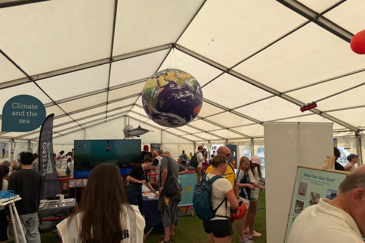 The hot weather didn't stop people visiting the 'Festival of the Sea'