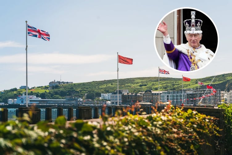 King Charles III, Lord of Mann, will arrive in Douglas later today (Tuesday)