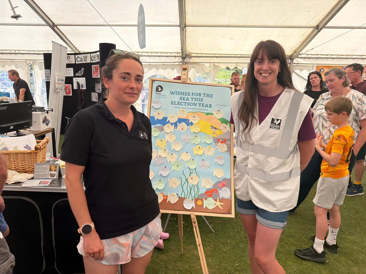 Tiphaine Claveau an Education Officer alongside Jenette Krejci, a Woodland Engagement Officer