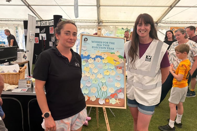 Tiphaine Claveau an Education Officer alongside Jenette Krejci, a Woodland Engagement Officer