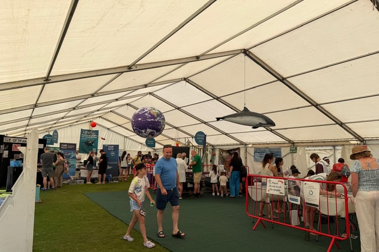 A marquee hosted numerous different activities for people of all ages to enjoy
