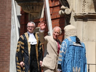 Watch as King is cheered by crowds during first visit as Lord of Mann