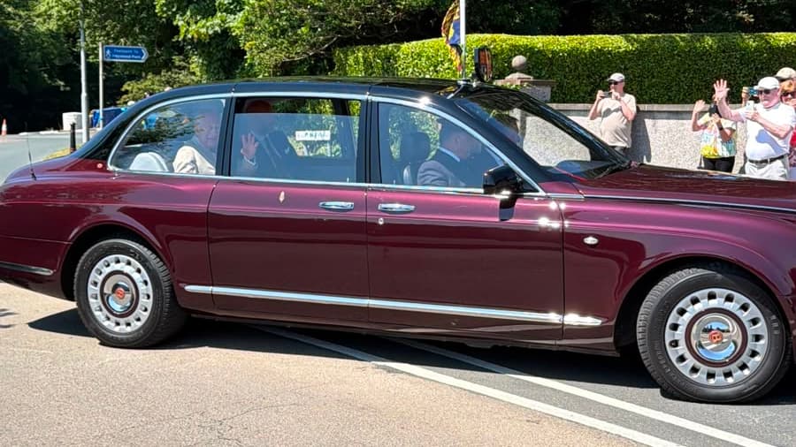 Updates as King Charles III arrives at Government House for garden party