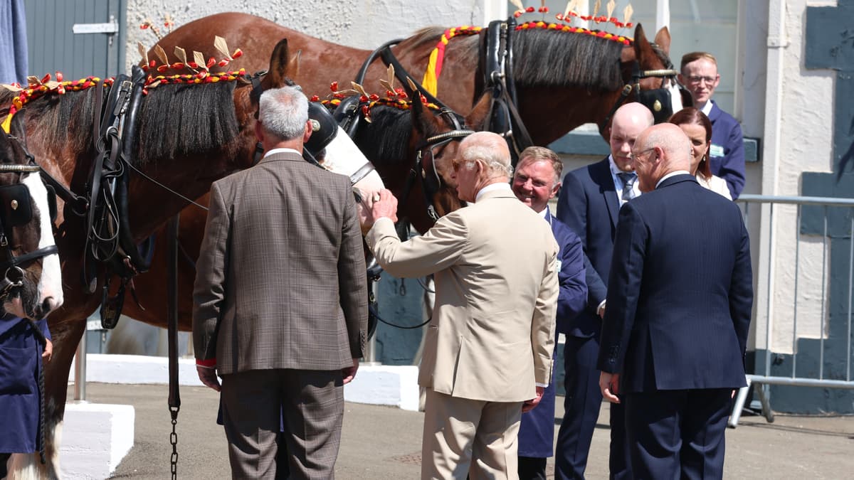 Updates as King Charles III arrives at Douglas Bay Horse Tramway