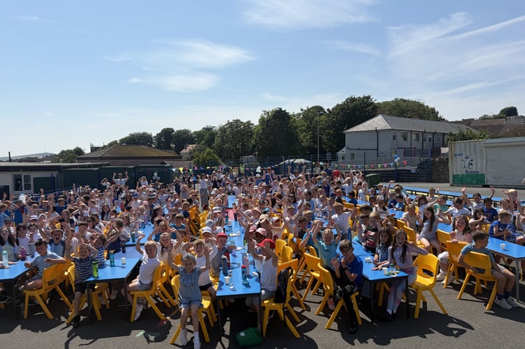 Pupils celebrate 150th anniversary of Onchan School