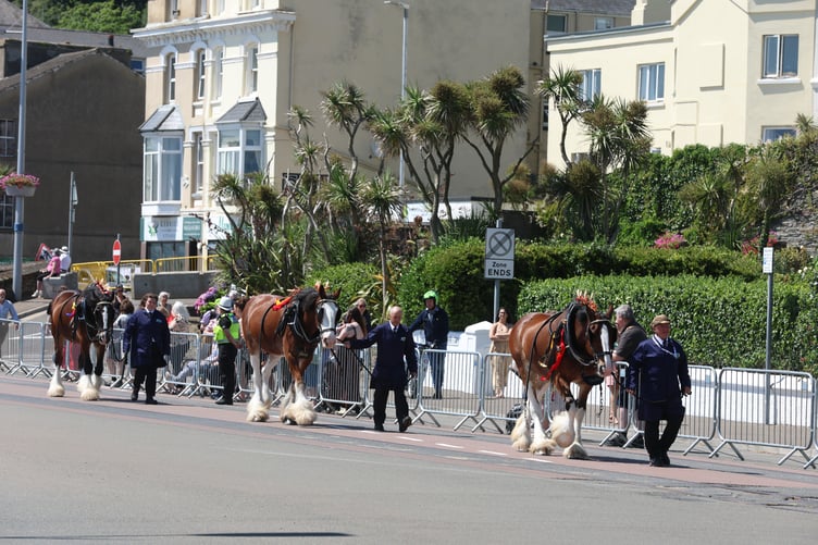 The Trammers arriving, no doubt assuming the large crowds had gathered just for them
