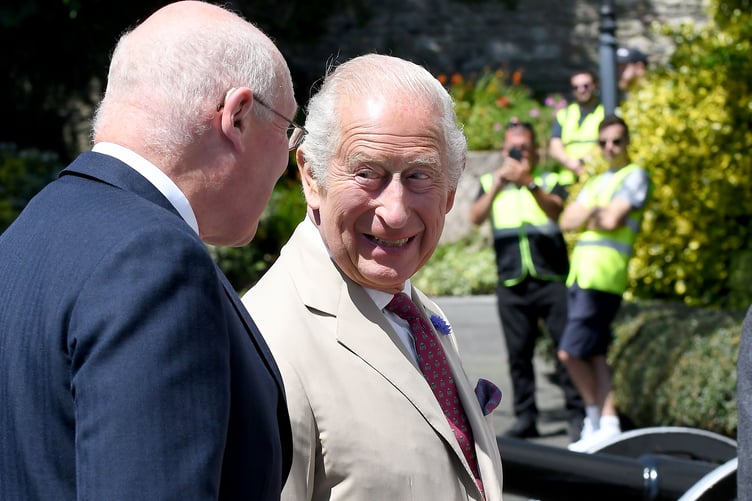 King Charles III and Lieutenant Governer Sir John Lorrimer