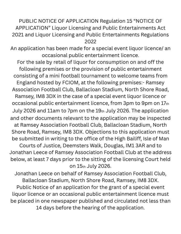 Public notice