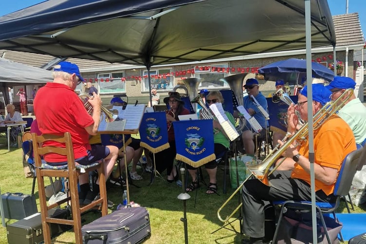 Crosby Silver Band kept the crowds entertained throughout the afternoon