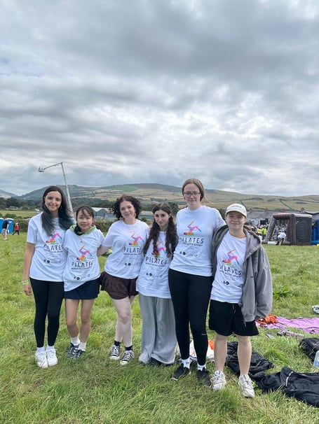 (R-L) Xymena swiatek,Ysabel Richards, Lily Wicklow Cameron, Rosie Bullough, Ciara Chang and Morgana Vendemia