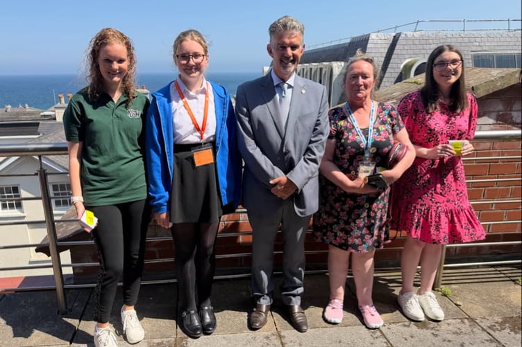 The Manx Community Award was presented to Peel Youth Centre volunteers Lilly Barret, Matilda Watson, Amy Williams and Katie Ridout in recognition of their positive contribution to their club and local community.