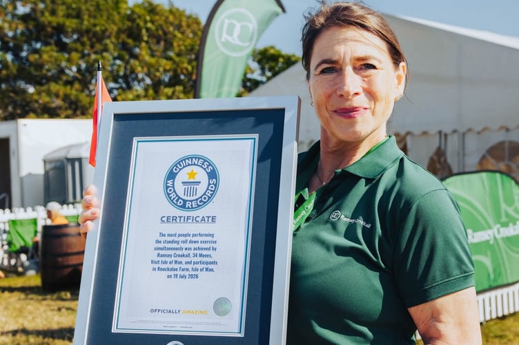 CEO Joanna Crookall pictured with the Guinness World Record certificate