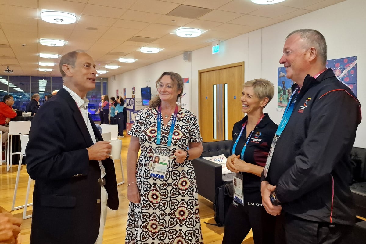 Isle of Man politician meets royals and new Prime Minister at Commonwealth Games