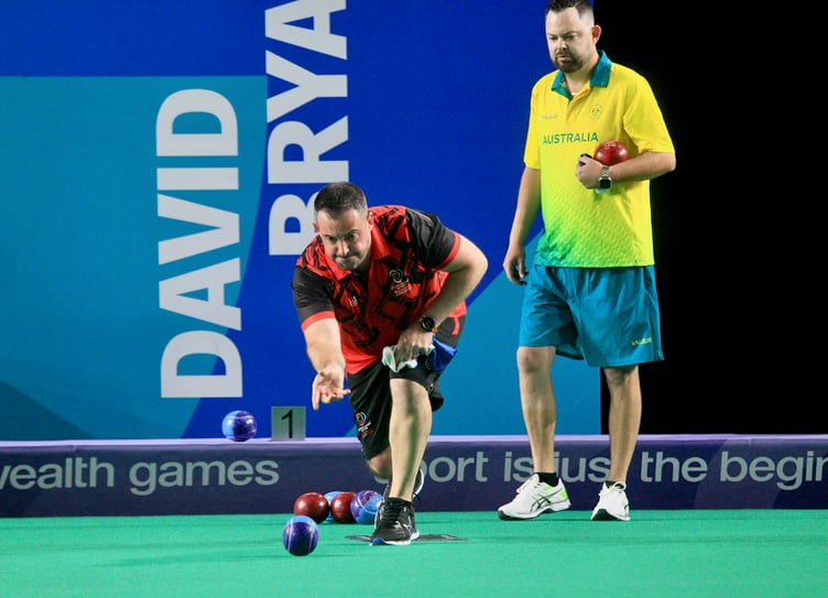The Isle of Man's Mark McGreal went up against double Commonwealth Games champion Aaron Wilson in Glasgow on Saturday evening (Photo: Dave Norton)