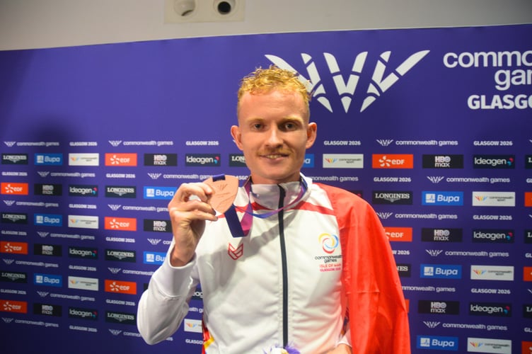 David Mullarkey with his bronze medal