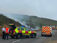Fire service issue warning after grass fire 