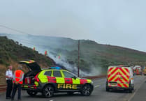 Fire service warns against discarded cigarettes and naked flames after grass fire