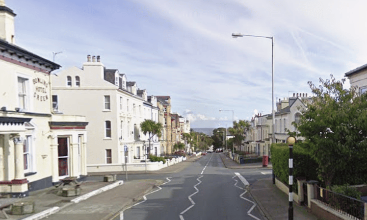 The incident has occurred on Derby Road, Douglas