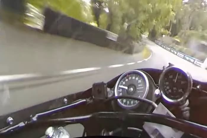 Dennis got this view of the famous Isle of Man TT Course