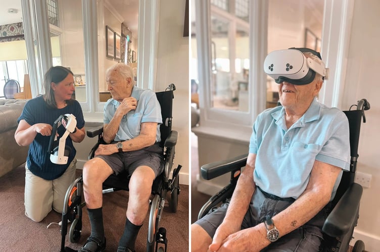 Dennis, who had previously spoken about his memories of the TT races, was given the chance to experience a lap of the famous Mountain Course (Photo: Hartwood House Care Home)