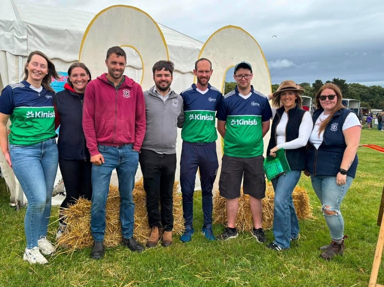 The Isle of Man Young Farmers with visiting Macra members at the Southern District Agricultural Show
