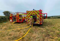 Fire near Ballabeg temporarily suspends train services