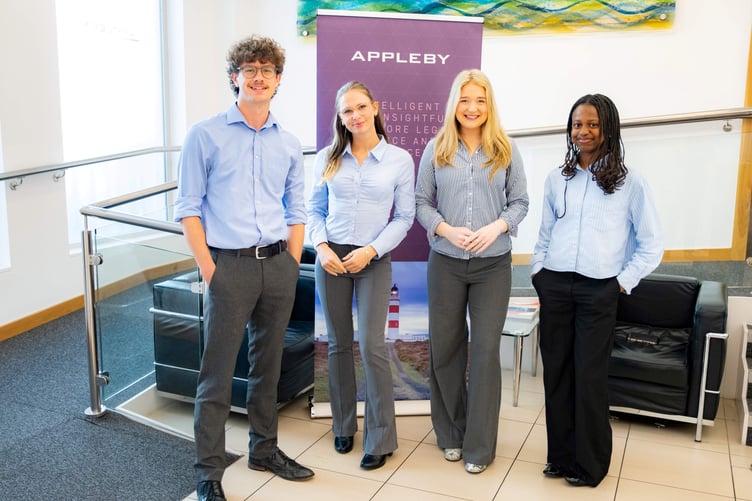 Appleby summer interns Hudson Sayle, Denitsa Petrova, Holly-Louise Talbot and Ify Anaziah