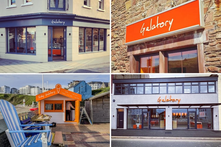 From Ramsey (top left), to four location across the Isle of Man, Gelatory is an extremely popular Manx business