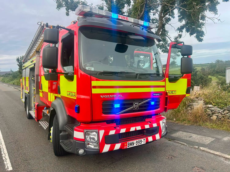 The Isle of Man Fire and Rescue Service in Dhoon on Thursday afternoon