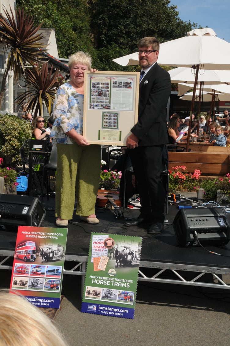 A special 150th anniversary frame was presented