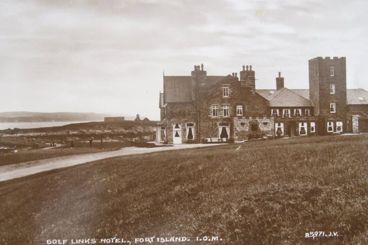 Archive view of the Golf Links Hotel showing the tower