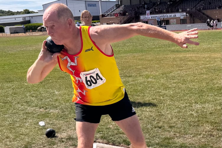 At 66 years old, Preston-based Alf Oddie defied his age by competing in all four throwing disciplines (Photo: Steve Partington)