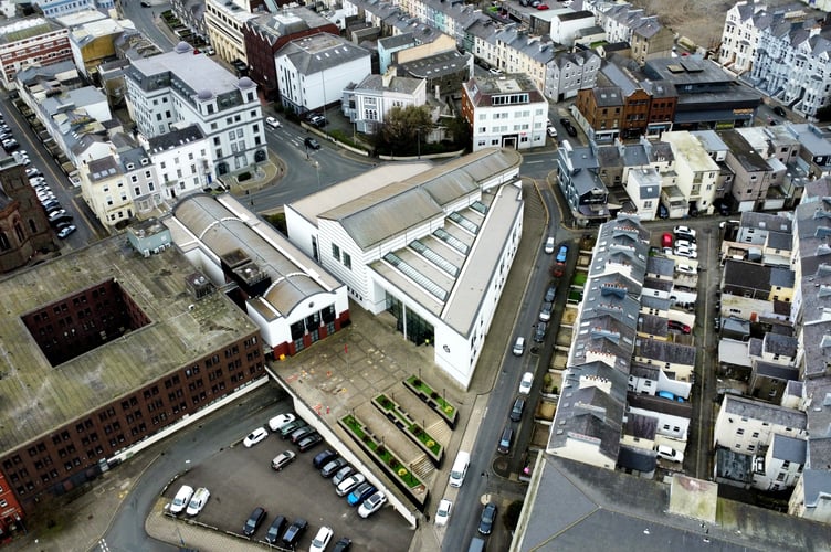 Aerial view of Douglas Court House