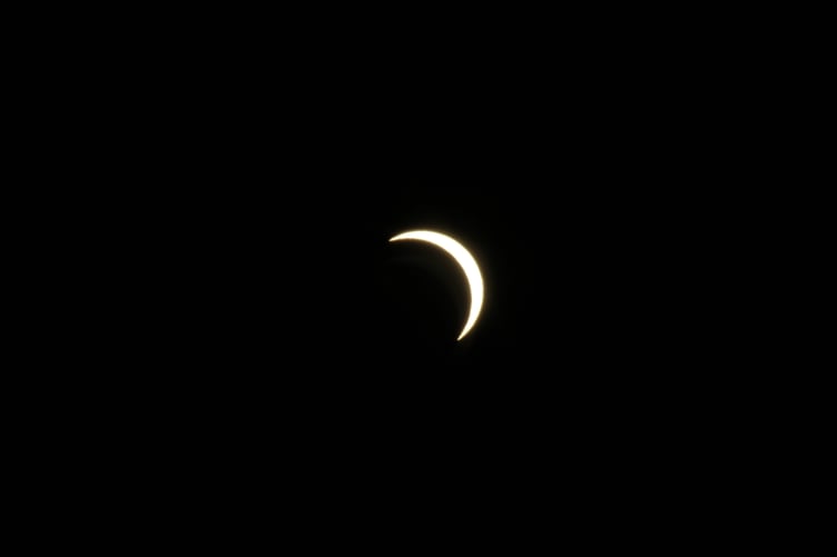 Skywatcher Dave Corkish captured this view of the eclipse from Peel