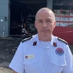 Fire engine confirmed as 'write-off' after blaze