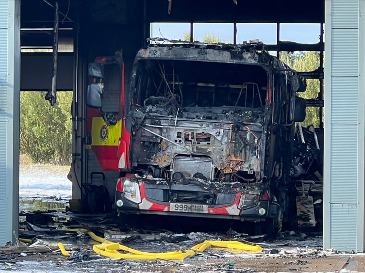 Fire truck acquired in 2024 has been left a write-off