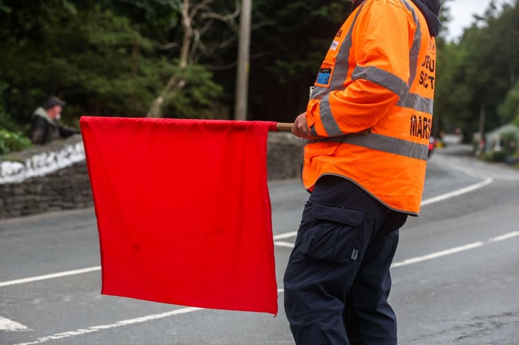 Tuesday evening's Manx Grand Prix qualifying has been brought to a halt by a red flag 20 minutes into the session (Photo: Callum Staley)