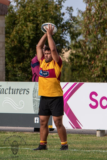 Douglas hooker Josh Campbell in action against Scarborough last weekend (Photo: Richard Ebbutt)