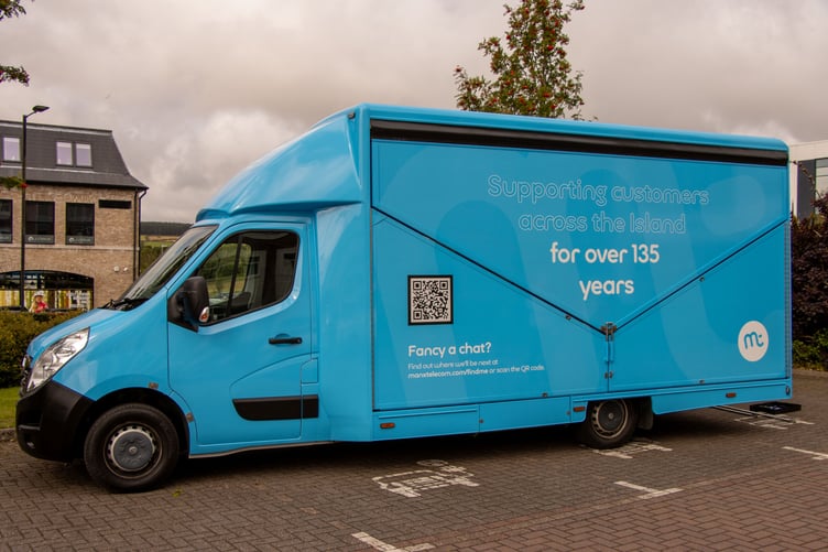 Manx Telecom’s community van, Bluey, will also join the roadshow