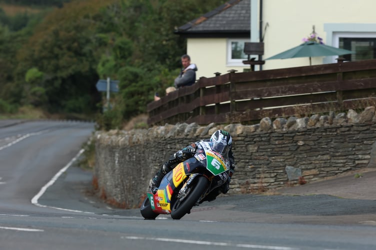 Michael Dunlop on his way to lightweight victory