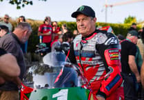 TT stars past and present lined up for John McGuinness parade lap